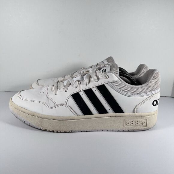 Adidas Hoops 3.0 Low Lace Up Athletic Shoes Sneakers Men's Size 11 GY5434 - Picture 3 of 8
